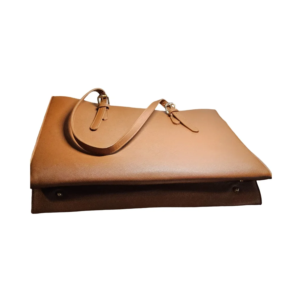NWOT Brown Laptop Bag with Adjustable and Detachable Strap